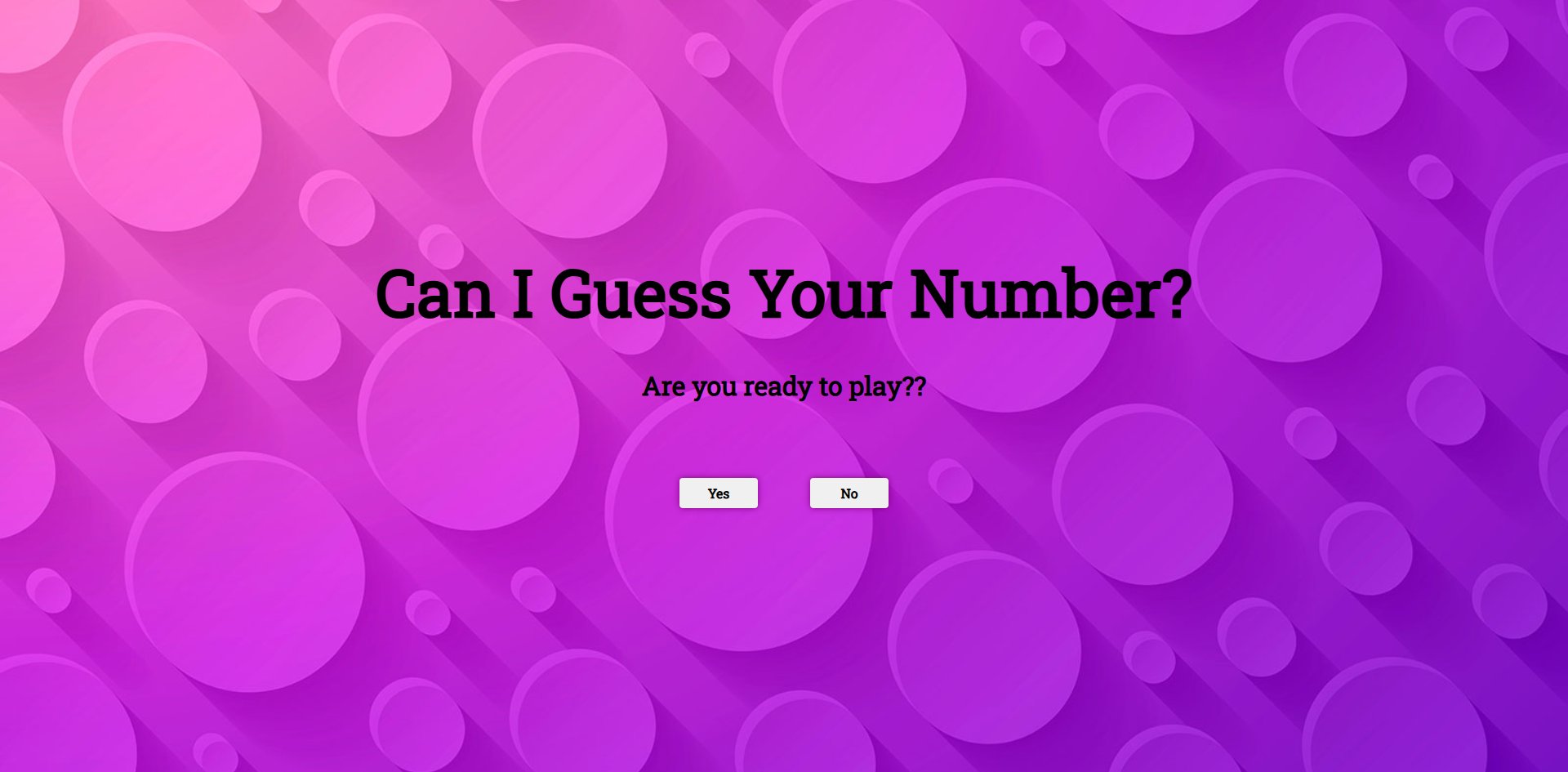 project Guess My Number