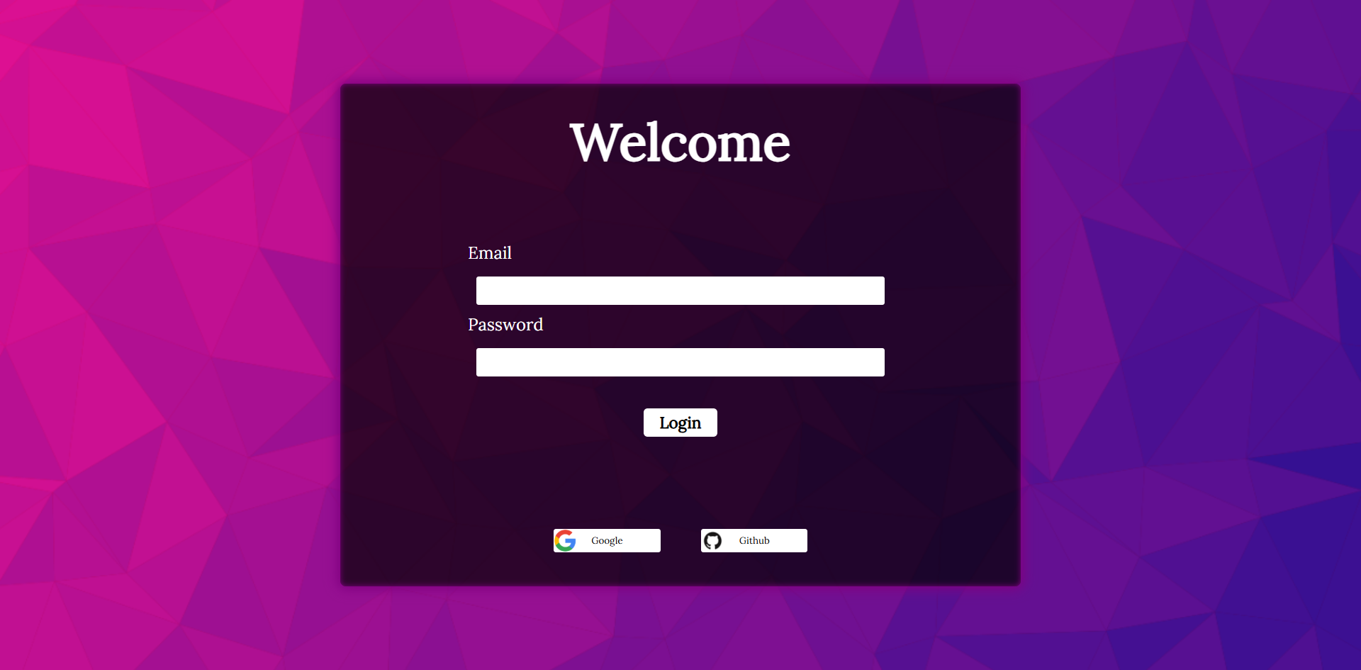 project Login Validation